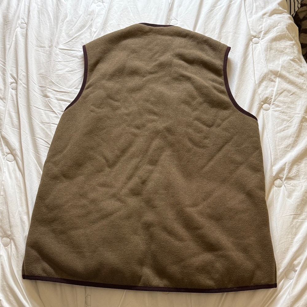 Barbour Warm Pile Waistcoat Zip-In Liner - Size 42 fur vest Vintage - Picture 4 of 9